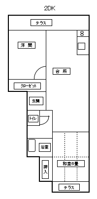 間取図2DK