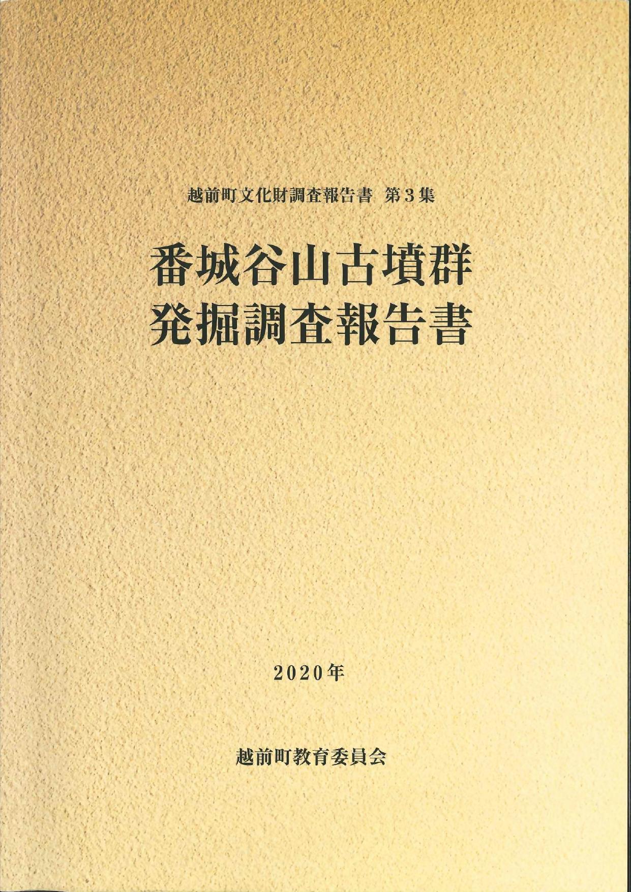 番城谷山古墳群発掘調査報告書